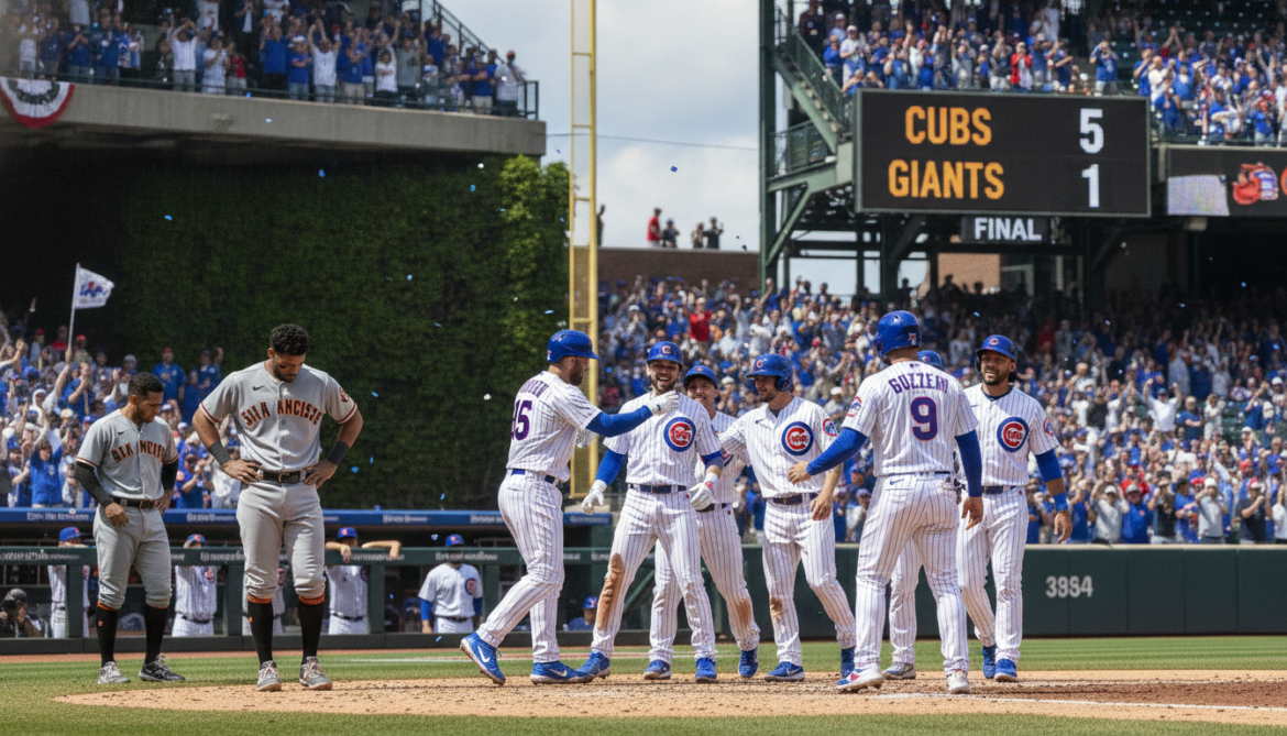 Cubs defeat Giants 5-1 in MLB matchup as offense shines