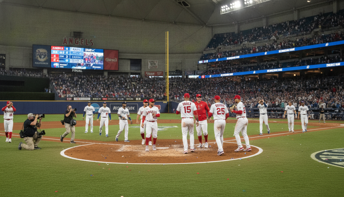 Angels edge Rays 4-3 in tight American League showdown