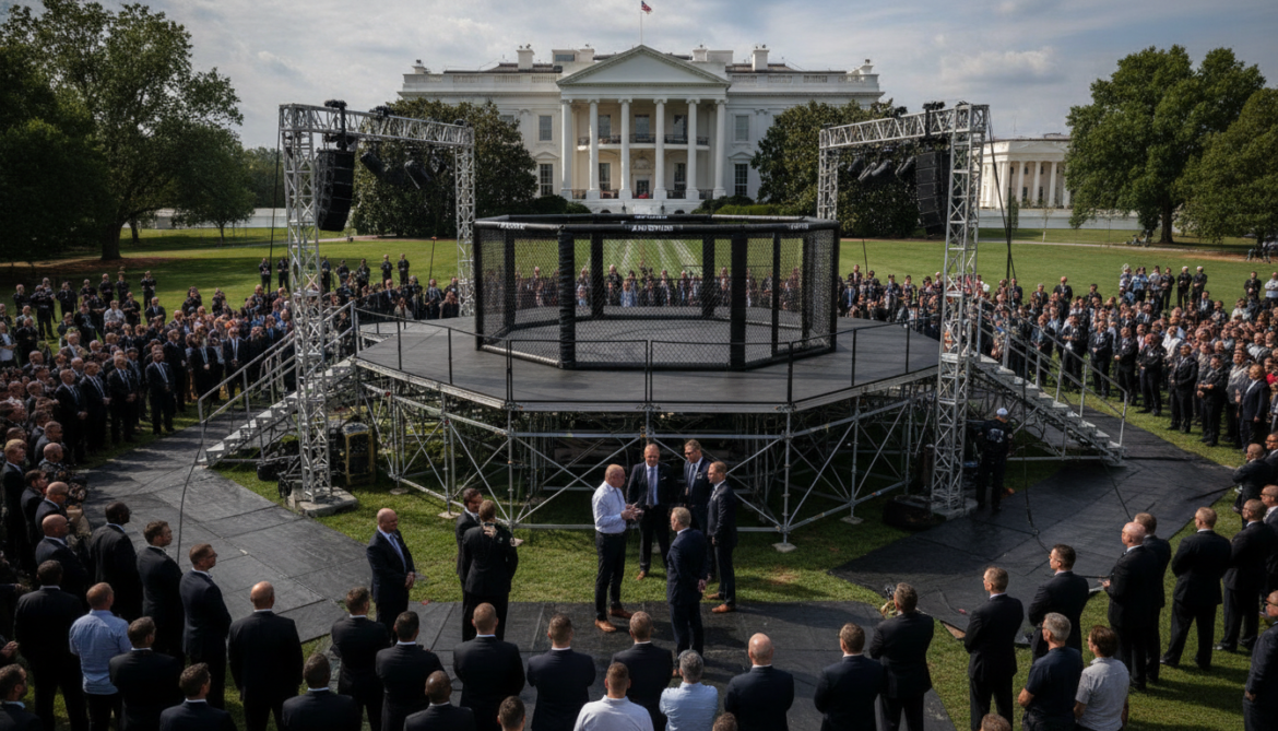 UFC navigates security and engineering hurdles to stage White House lawn fight