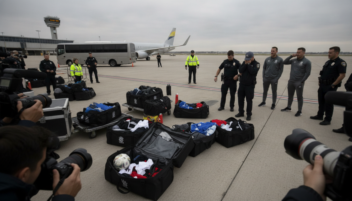 England national team confirms equipment stolen en route to Kansas City, two detained
