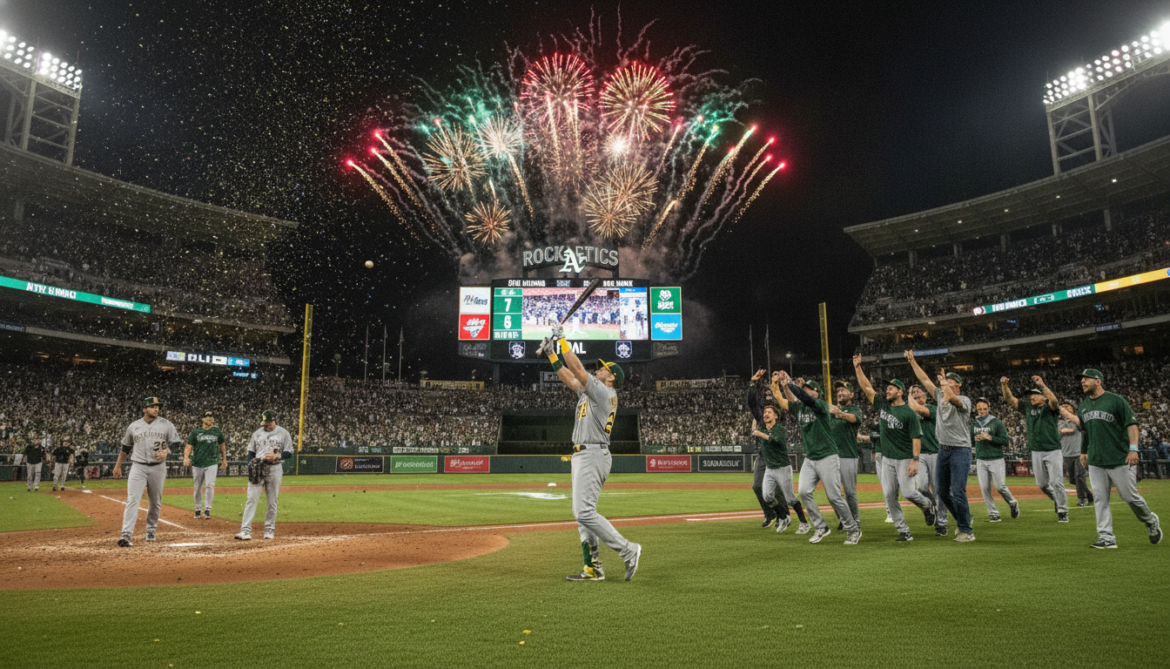 Athletics rally past Rockies 7-5 with late homer sealing victory