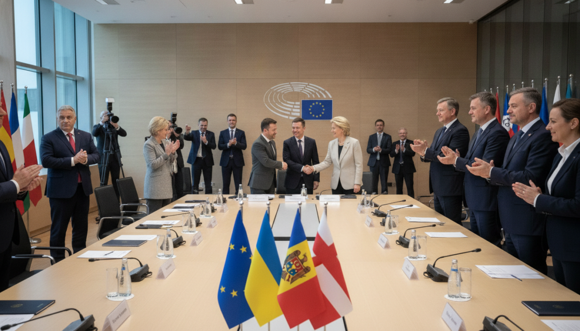EU opens accession talks with Ukraine and Moldova after Hungary withdraws veto