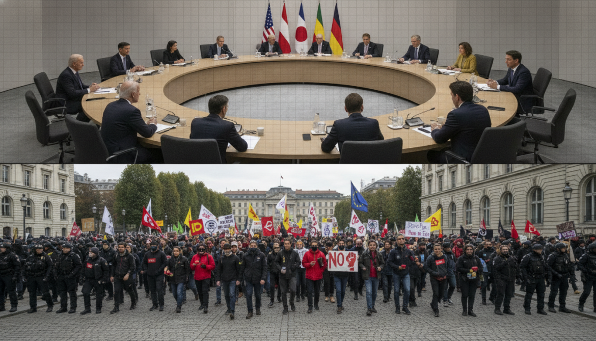 G7 summit faces Geneva protests as No-G7 coalition rallies