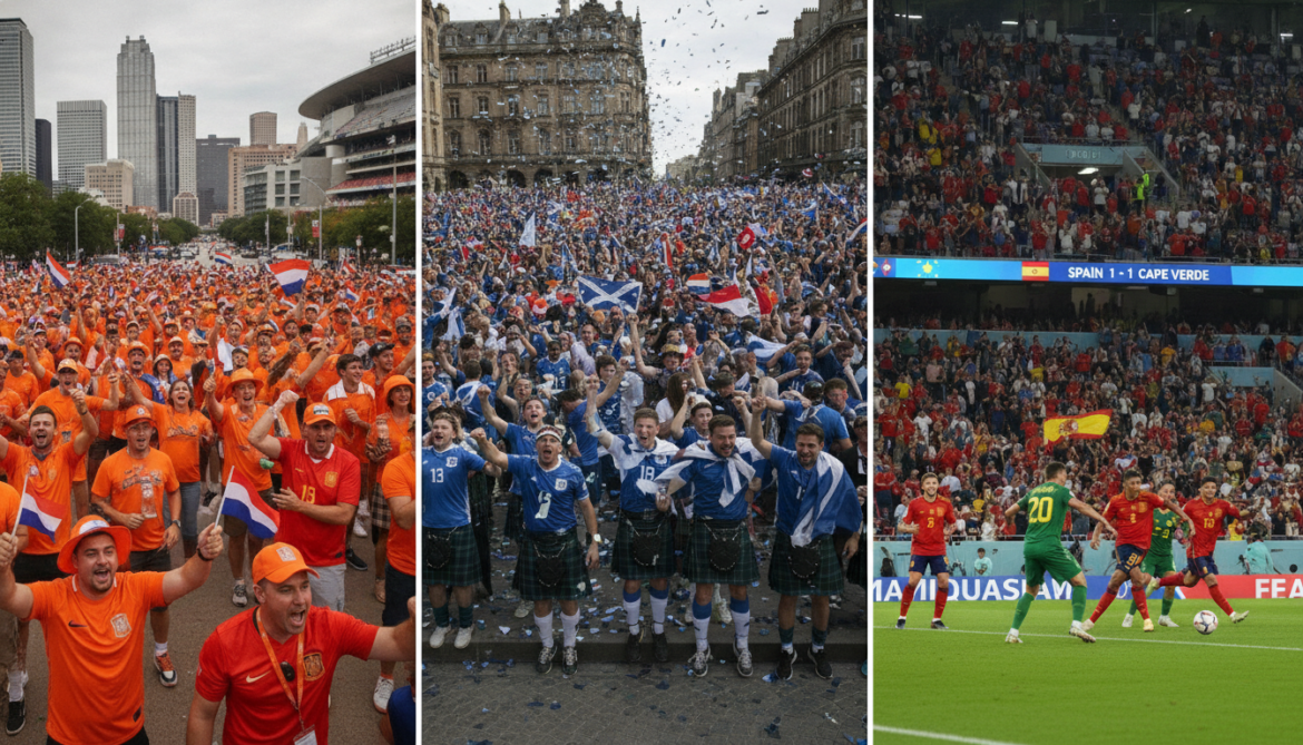 World Cup: Dutch Fans Flood Dallas, Scotland Celebrate, Cape Verde Draws with Spain