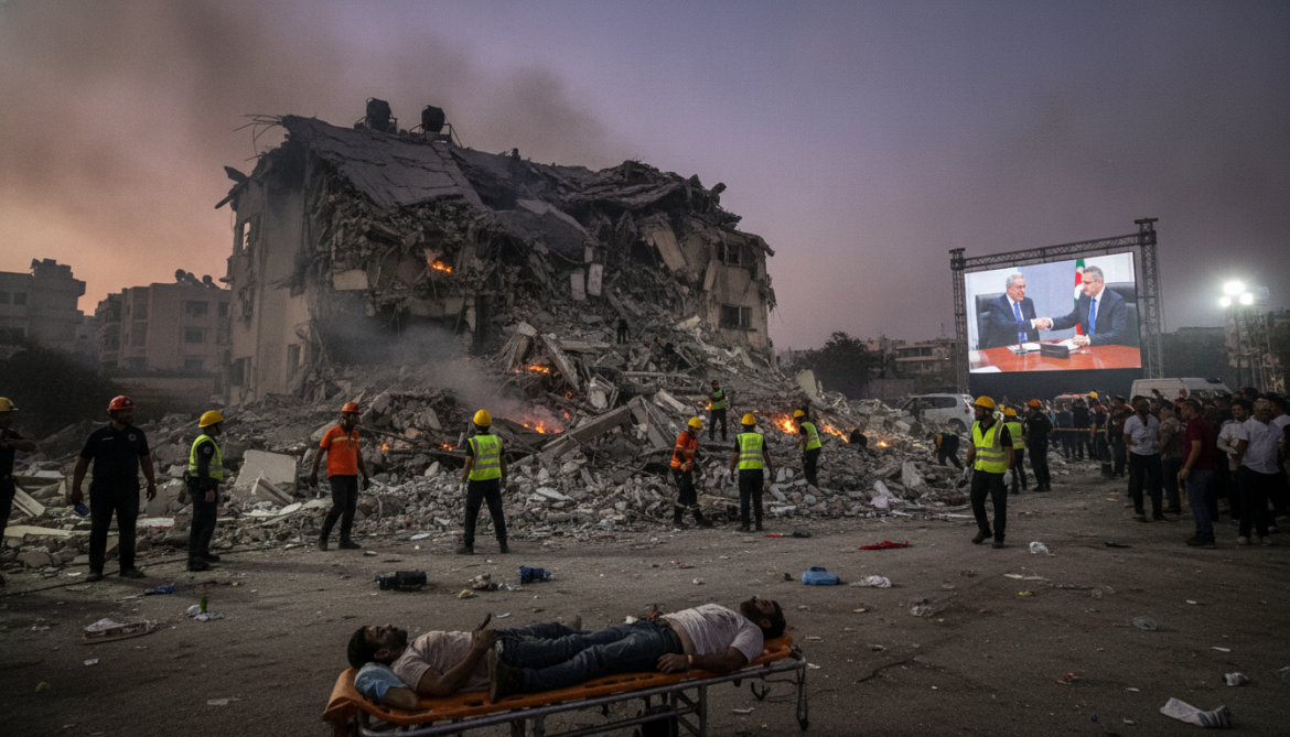 Israeli strikes kill four in Nabatieh amid fragile US-Iran ceasefire talks