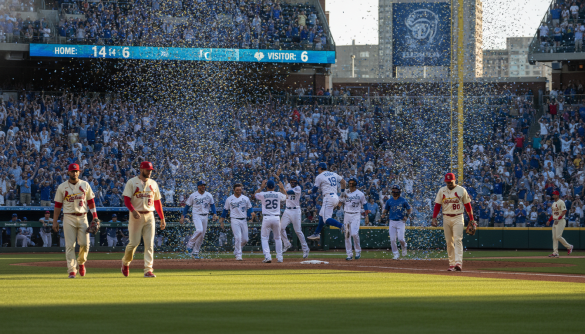 Royals dominate Cardinals 14-6 in MLB offensive clinic