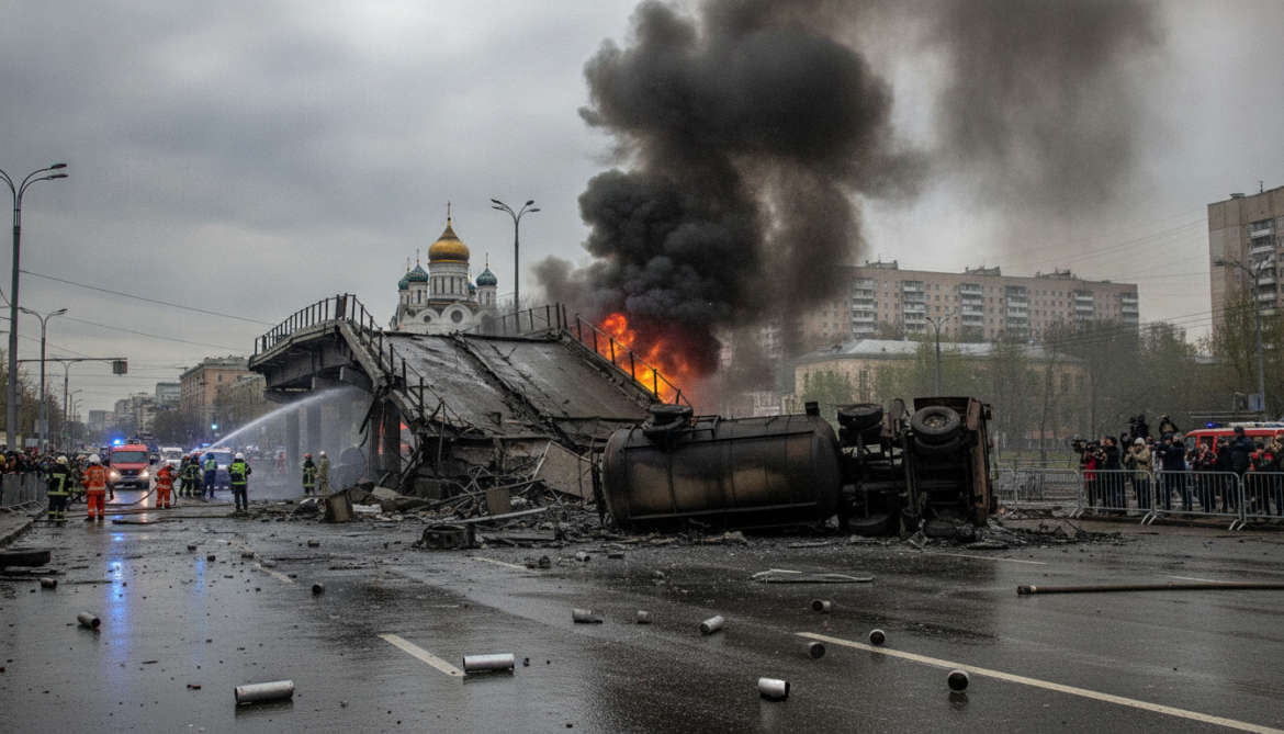 Moscow tanker blast most likely caused by Russian missile, video confirms