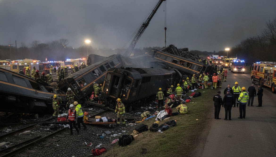 Bedford train crash leaves one driver dead and 28 hospitalized