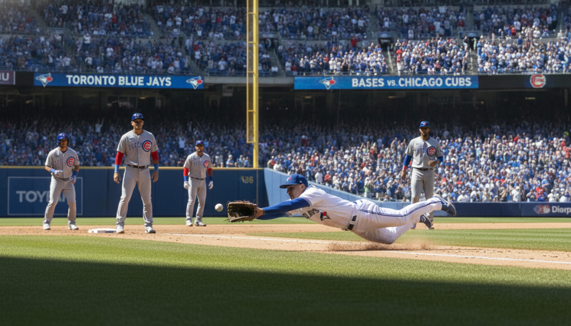 Blue Jays' Lukes robs Cubs' Suzuki with bases-loaded diving catch