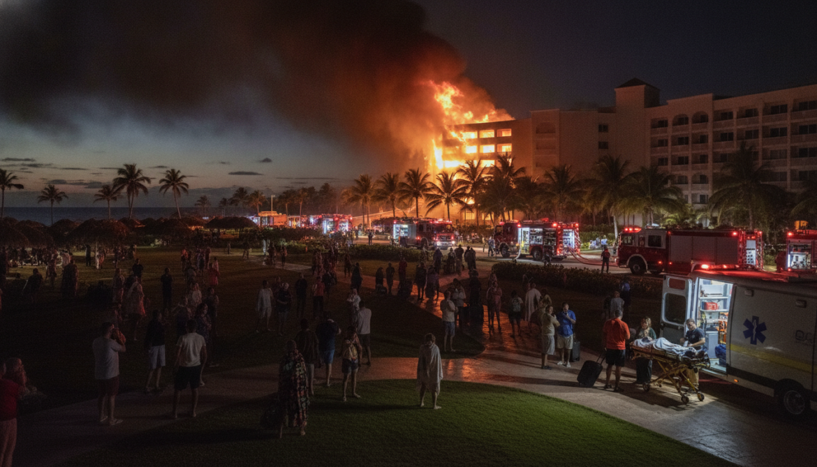 Dominican Republic resort fire forces evacuation of nearly 1,700 guests, kills one