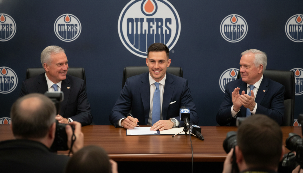 Oilers sign Dickinson to five-year contract worth $4 million per season