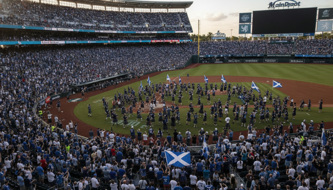 Tartan Army Transforms Miami Marlins Ballpark Ahead of Scotland World Cup Match