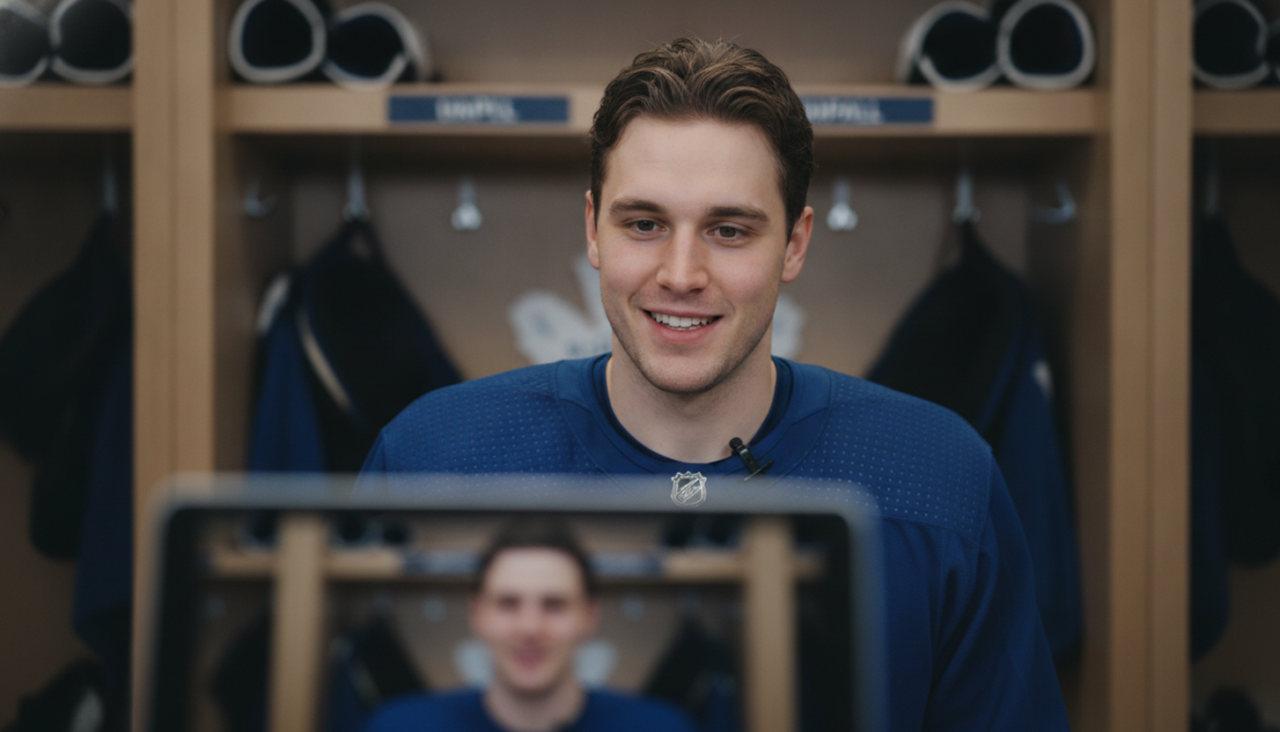 Woll expresses gratitude for experience with Maple Leafs in video