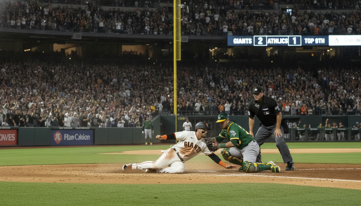 Giants defeat Athletics 2-1 in tight MLB highlights