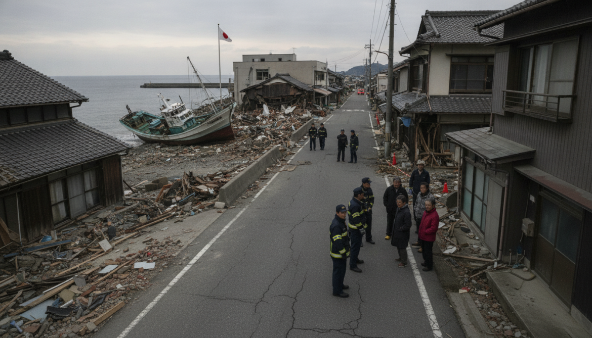 Magnitude 6.9 earthquake strikes northern Japan as authorities report no tsunami warning