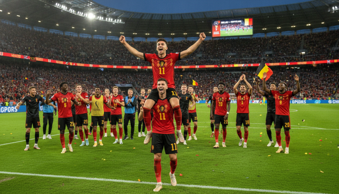 Belgium beats New Zealand 5-1 as Trossard brace advances to knockout round