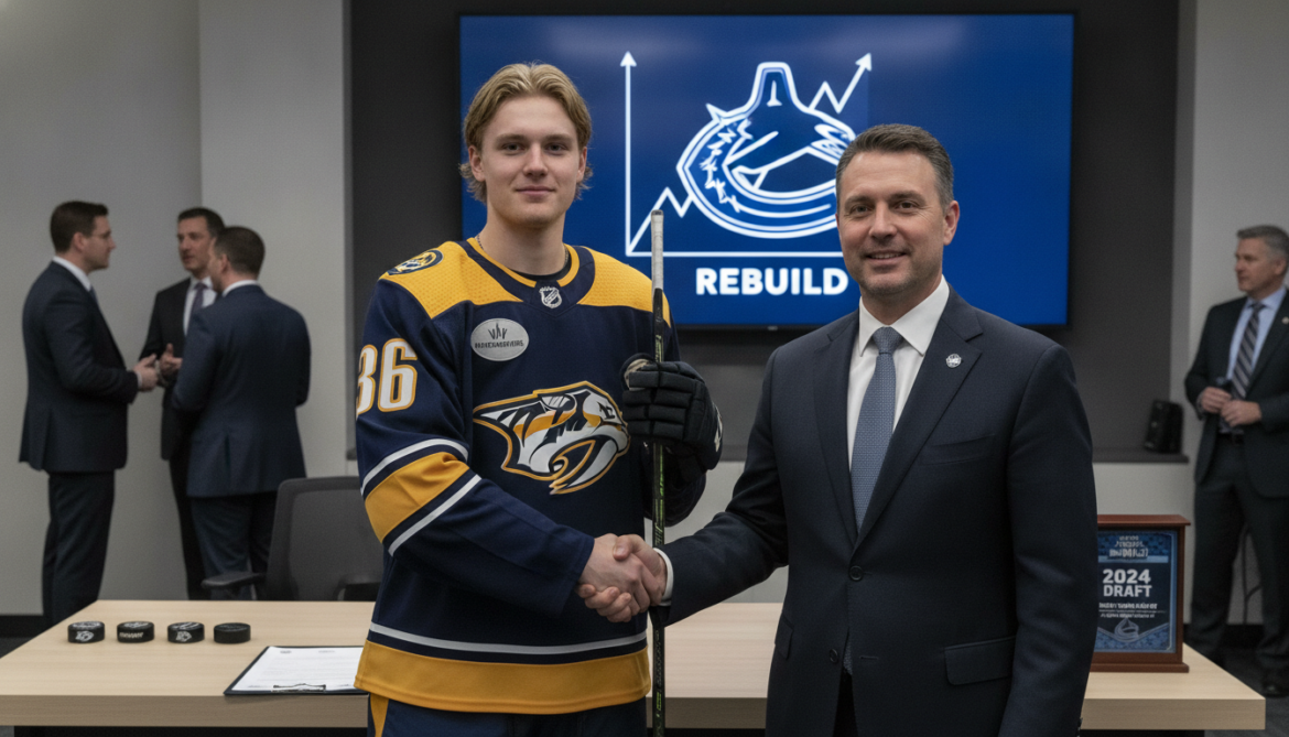 Nils Hoglander Traded to Nashville as Canucks Acquire Draft Pick in Rebuild