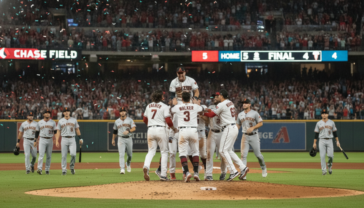 Diamondbacks edge Giants 5-4 as late rally seals MLB win