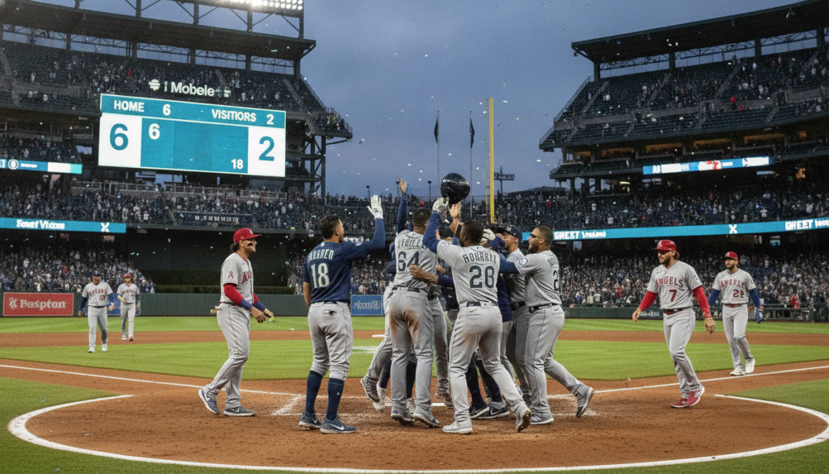Mariners defeat Angels 6-2 as Seattle offense dominates in win