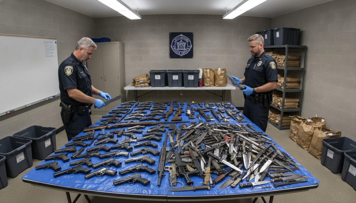 ALERT seizes two dozen firearms and 170 knives in Lethbridge drug probe