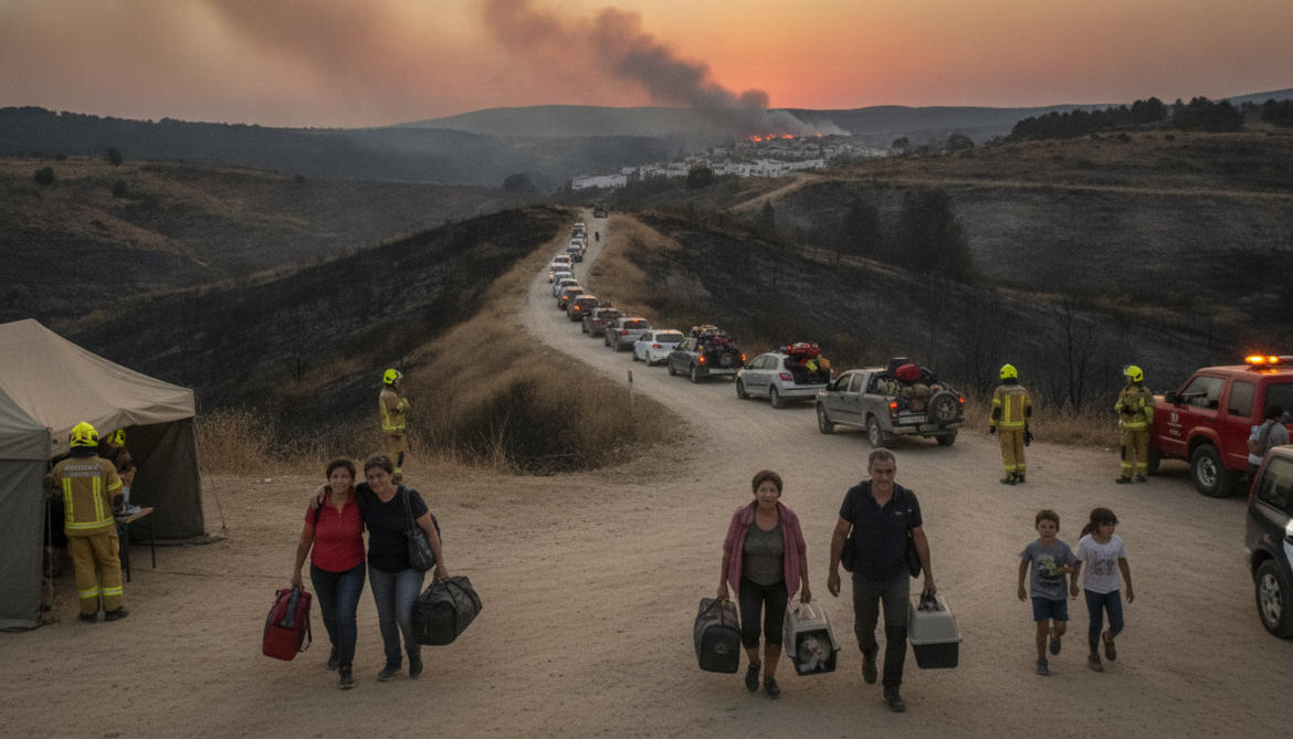 Andalusia wildfire stabilizes as 12 dead and evacuees return home