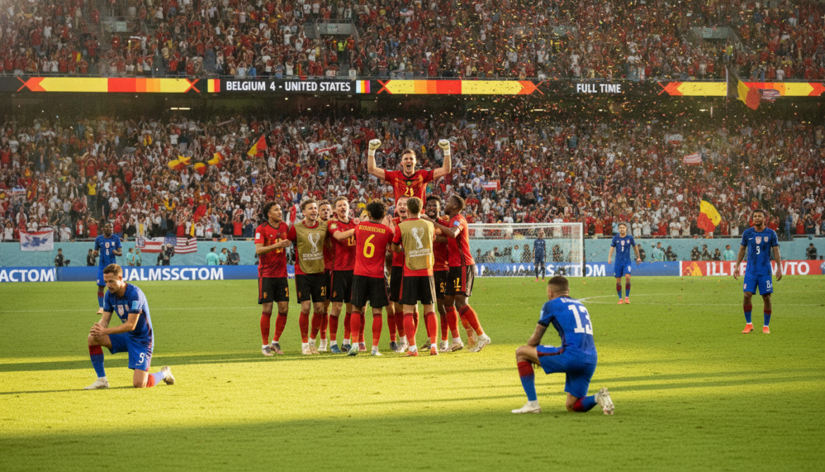 Belgium beats United States 4-1 to reach World Cup quarterfinals
