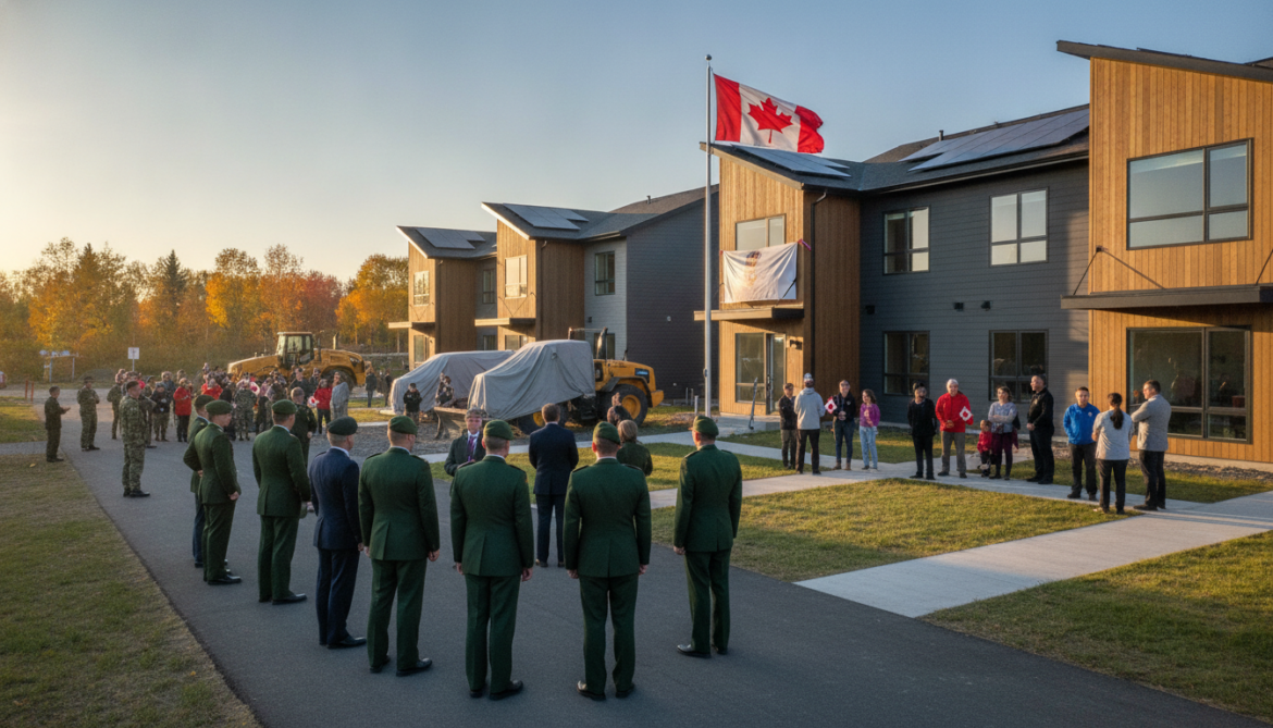 CFB Edmonton unveils 36 net-zero-ready military housing units