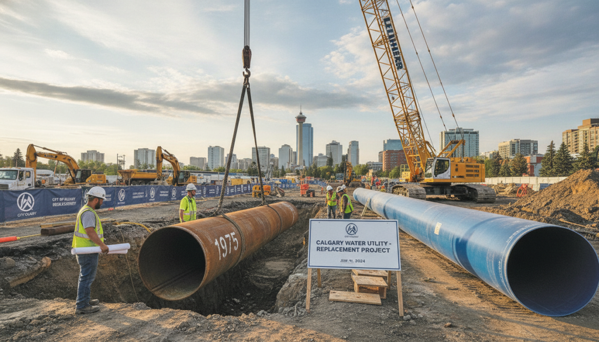 Calgary begins replacement of critical 1975 feeder main supplying 60 percent of water