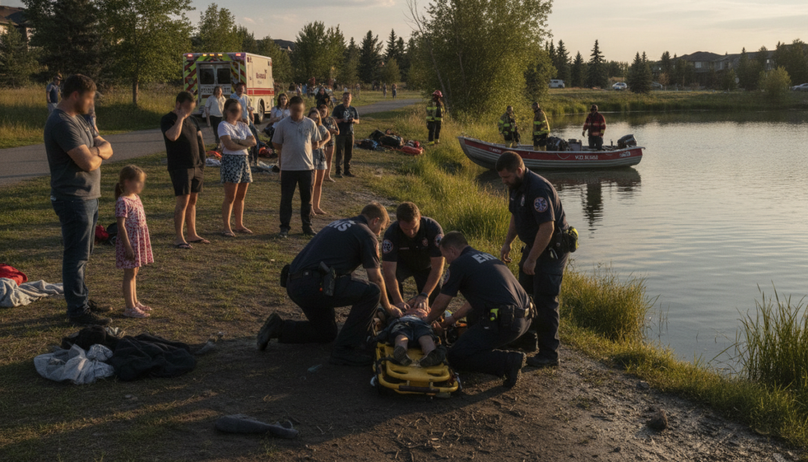 Calgary child rescued from Legacy Pond resuscitated and transferred to EHS