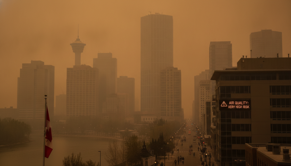 Calgary faces federal smoke warning as air quality reaches very high risk