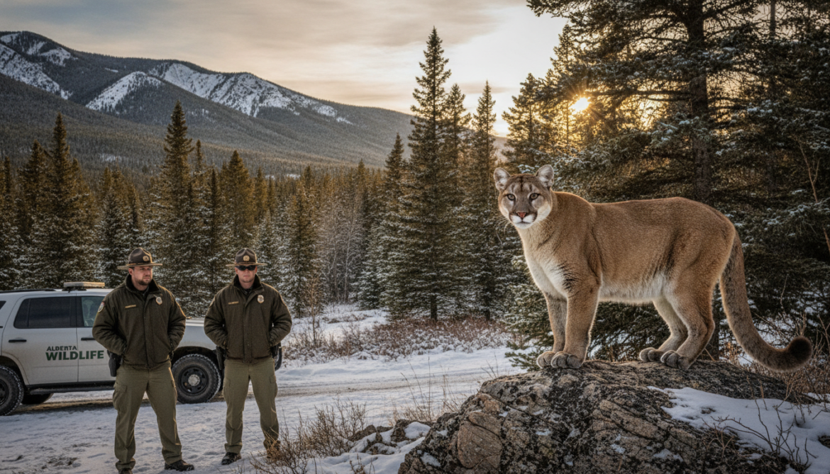 Cougar confirmed in Alberta after review, officers say not aggressive
