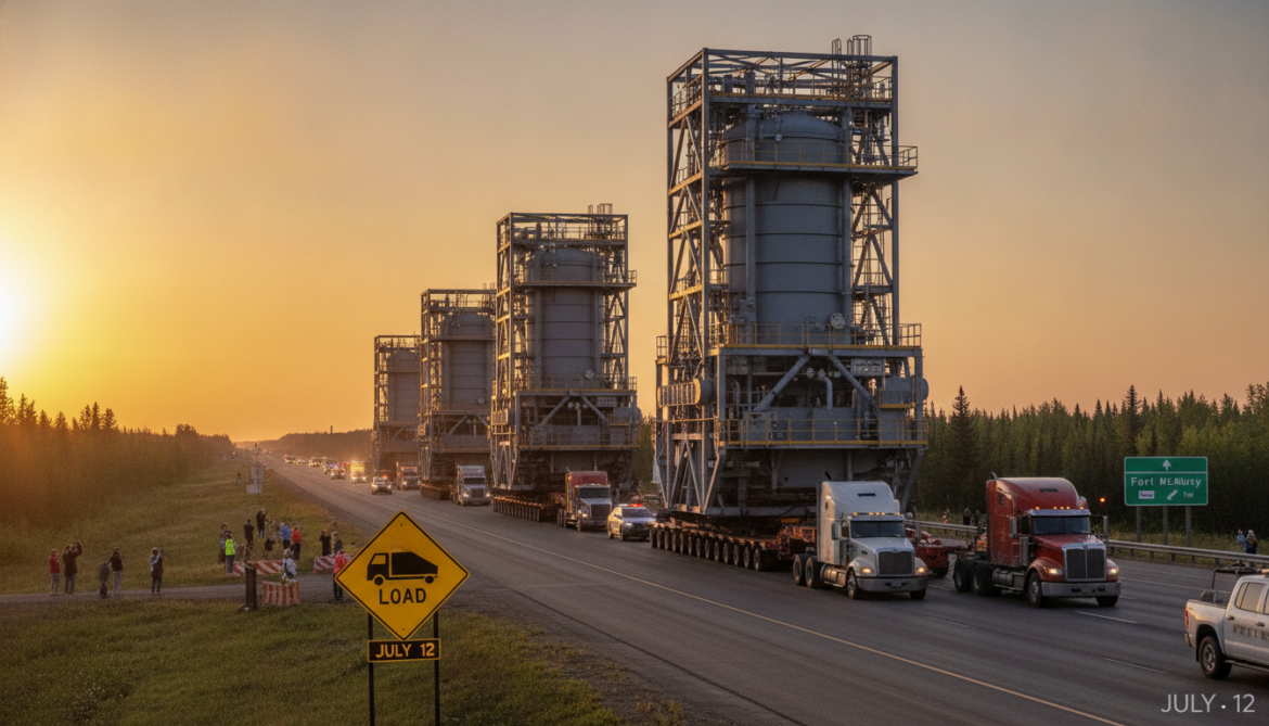 De-methanizer convoy begins Edmonton to Fort McMurray haul July 12
