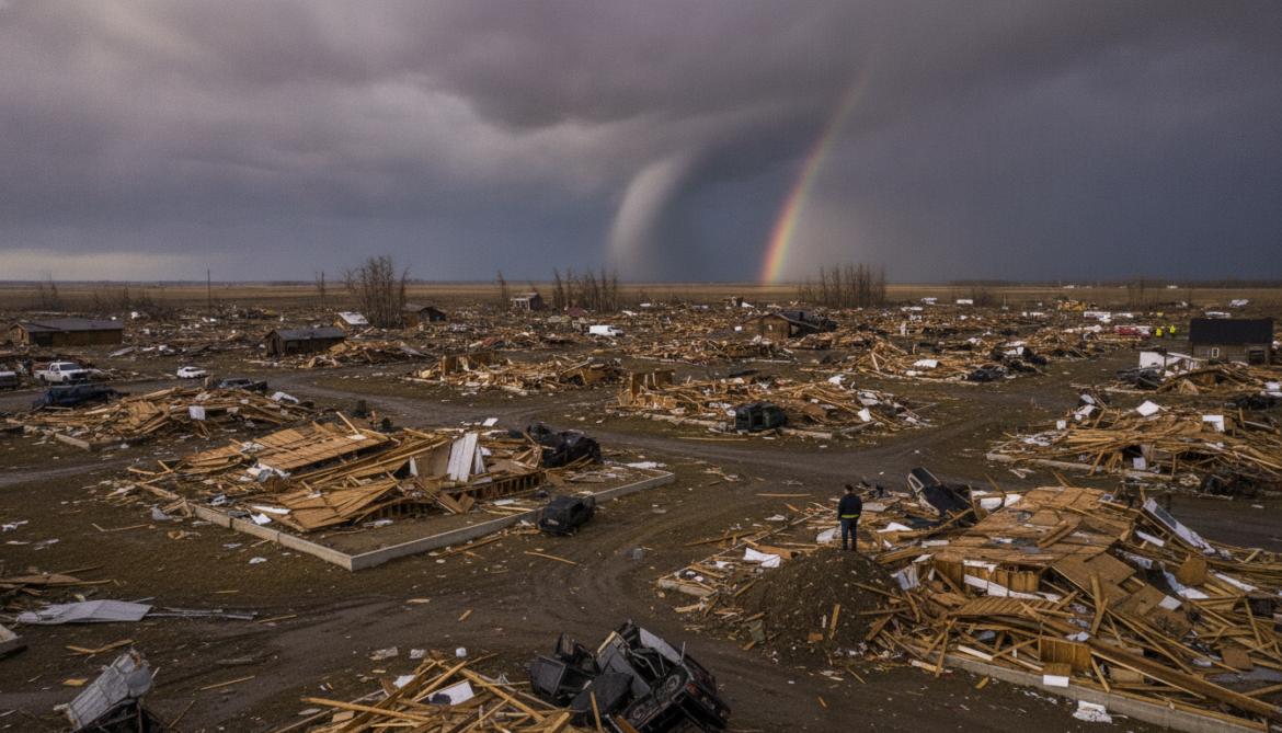 EF2 Tornadoes Strike Rocky Mountain House Region and Destroy Dozens of Buildings