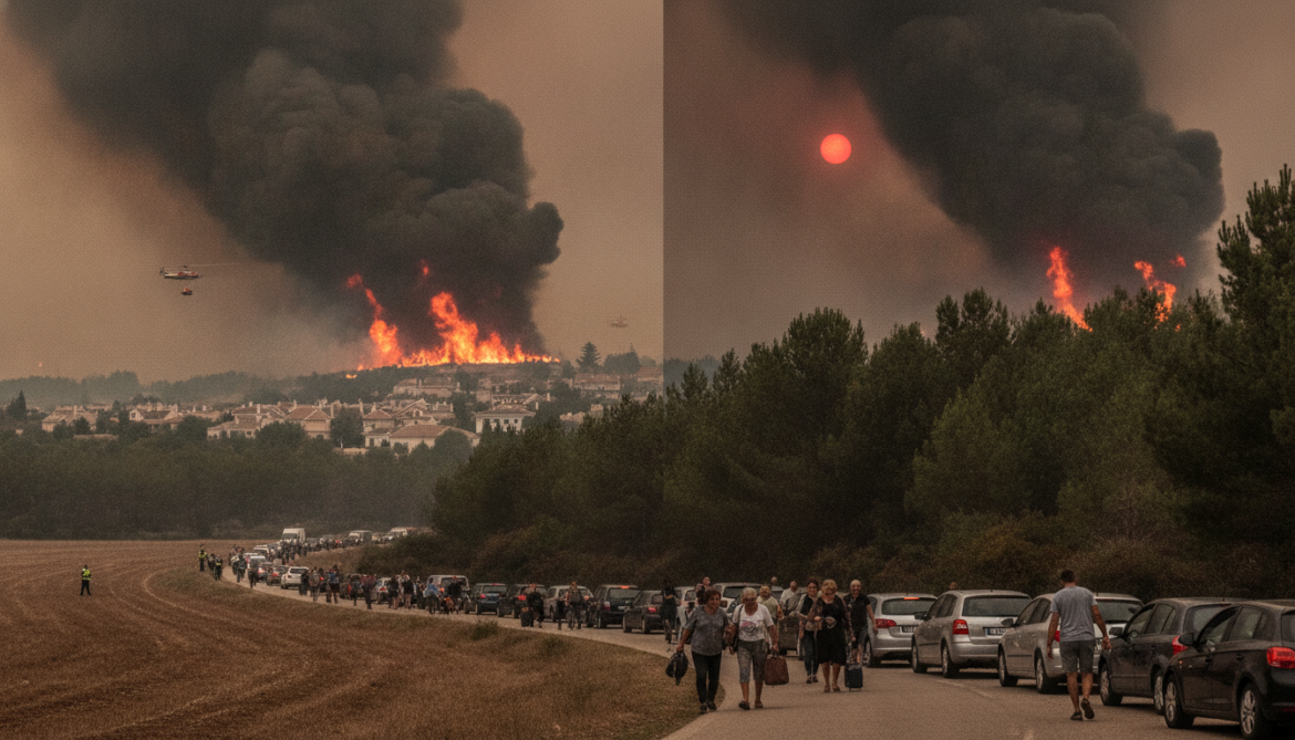 Europe wildfires devastate southwest France and Madrid region prompting mass evacuations