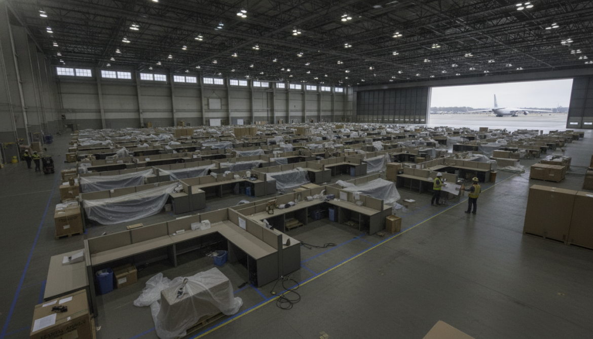 Federal government leases 118,936 m2 for four-day return but capacity unclear