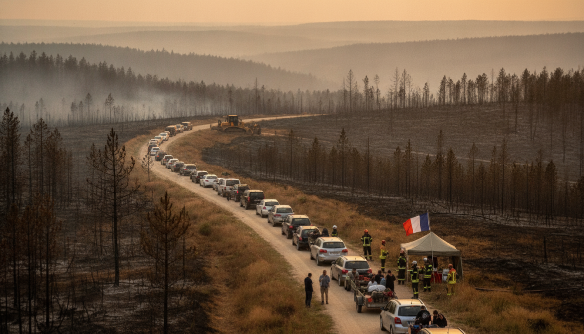 Gironde megafire stabilizes after weeklong battle as evacuations ease