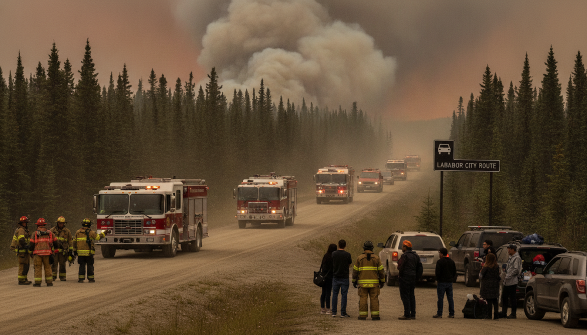Labrador Wildfires Prompt Nova Scotia Crews to Join Evacuations Near Labrador City