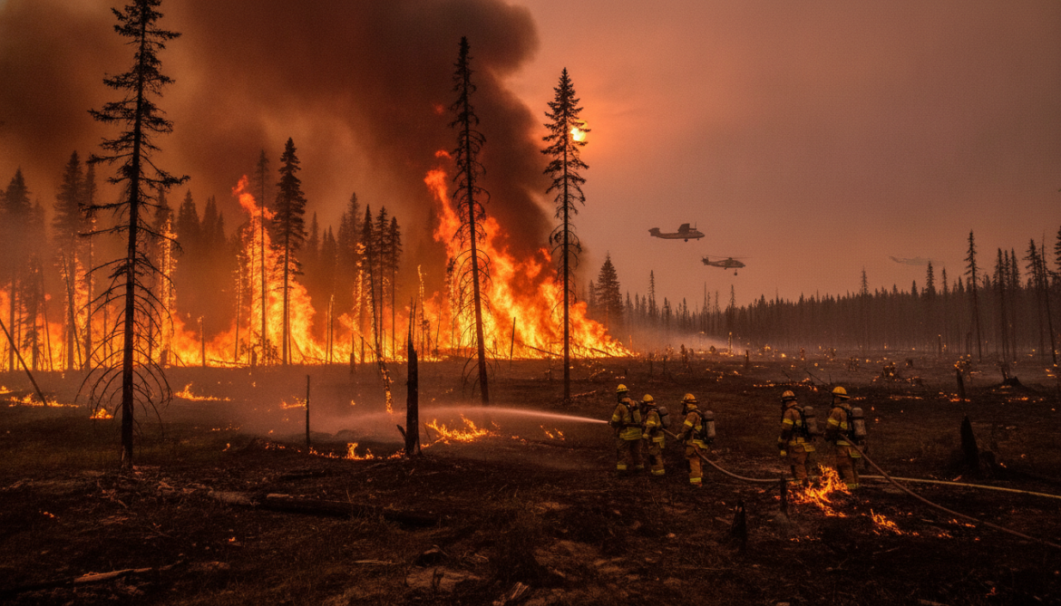 Ontario wildfires scorch over 734,000 hectares, season poised to set record