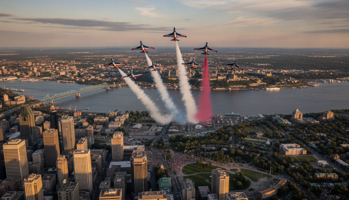 Patrouille de France to fly over Montreal and Quebec City Sunday afternoon
