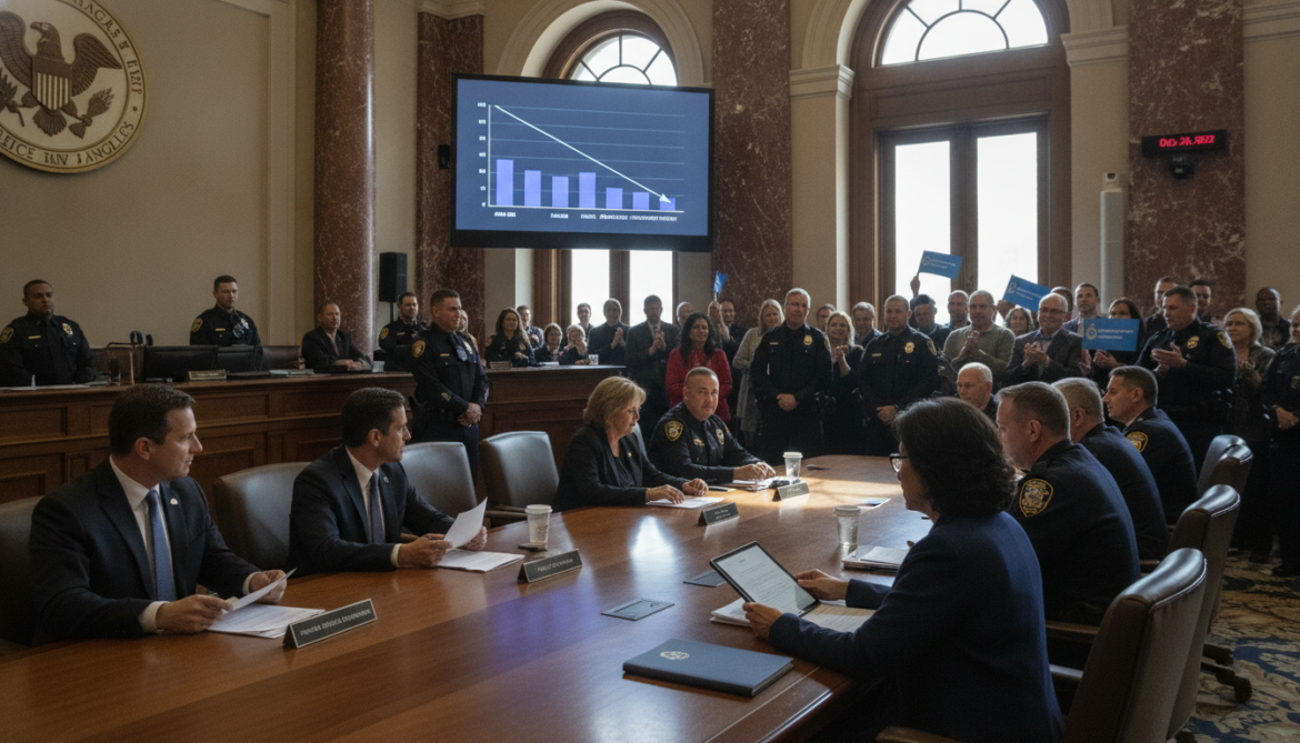 Police funding credited with stabilizing crime rates as council advances sustained investment
