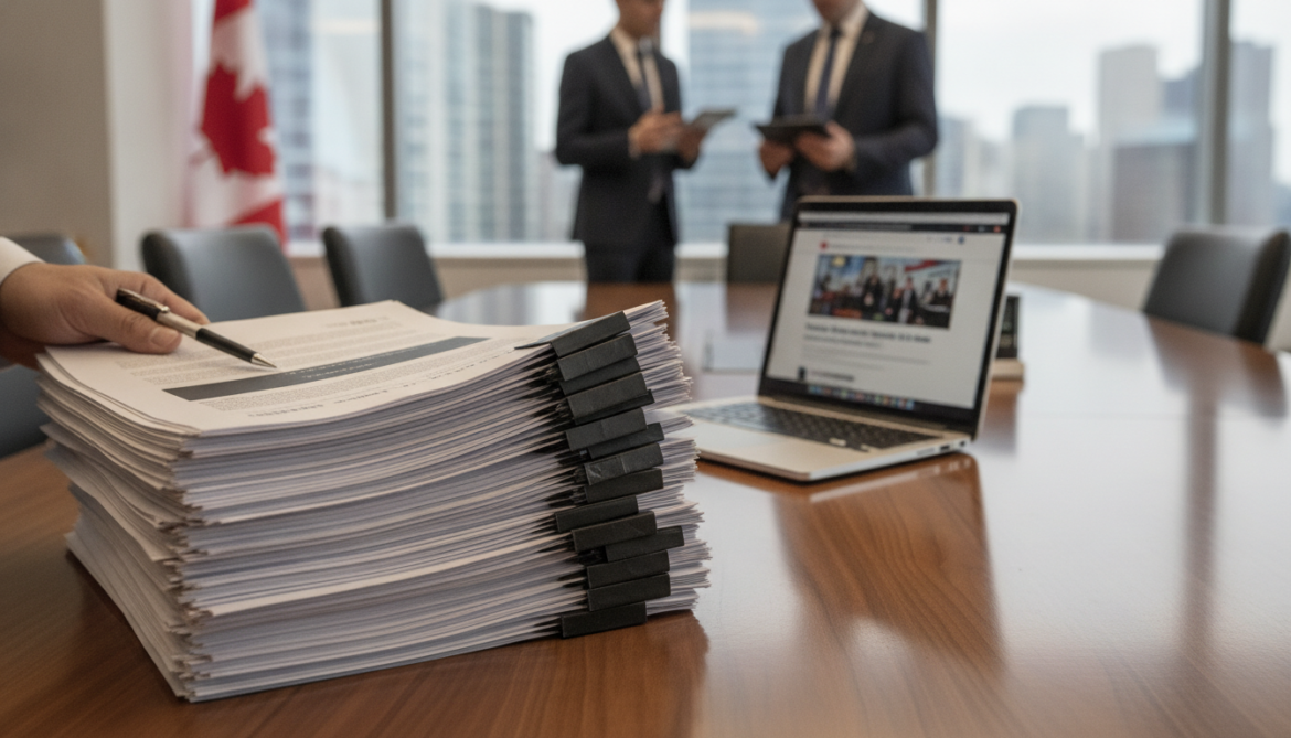 Postmedia obtains 124 redacted pages of government emails on website content