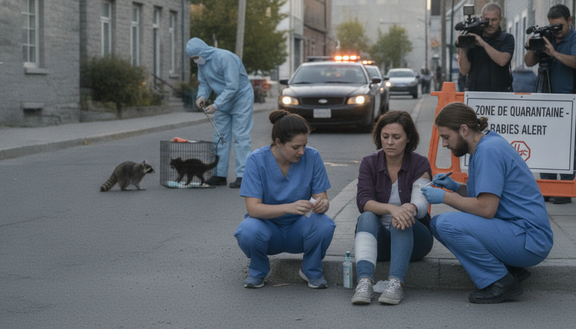 Raccoon rabies confirmed in Godmanchester Quebec stray cat as three people treated