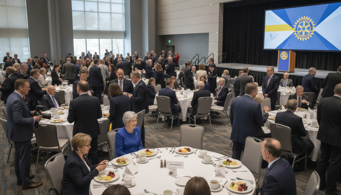 Rotary Club Breakfast Returns in Modern Form as Prime Minister Absent