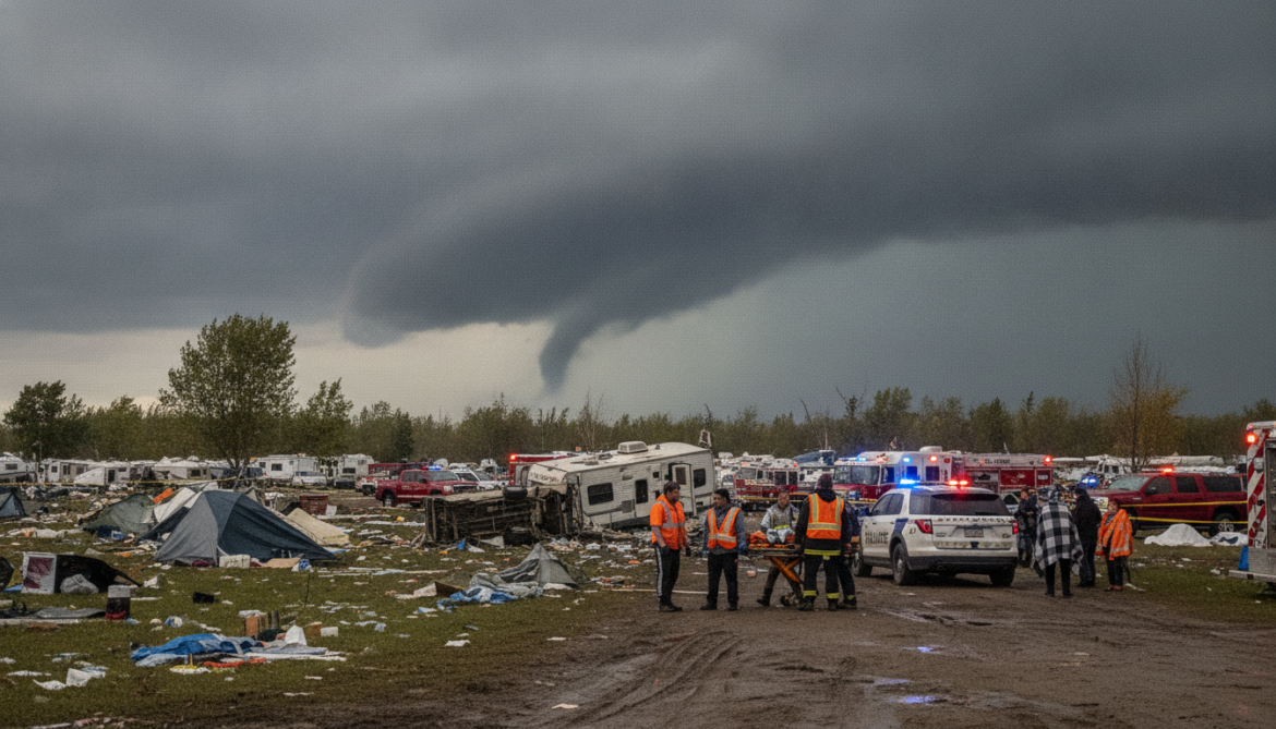 Tornado Alerts Issued Around Edmonton After Campground Tornado Injures Five