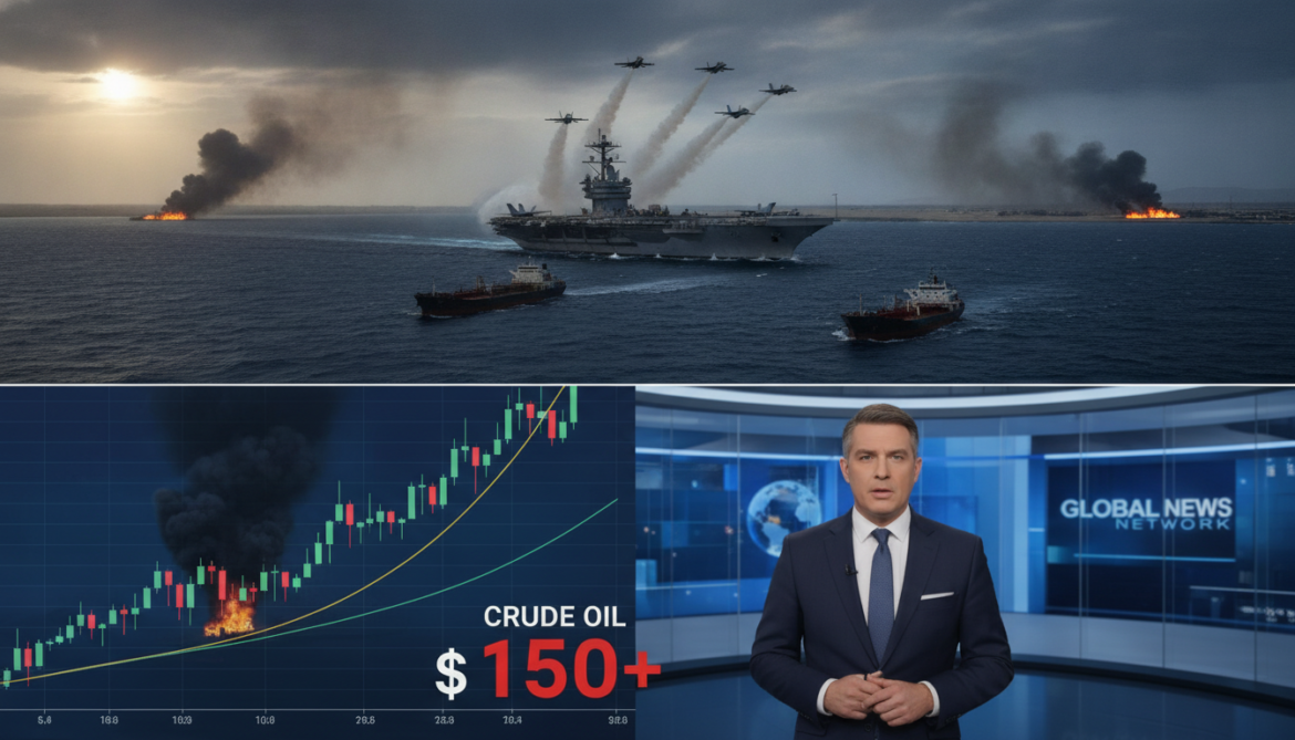 US Bombs Iran as Tehran Closes Strait of Hormuz, Oil Surges