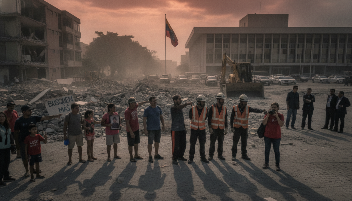 Venezuela earthquake searches stall as families accuse government of failures