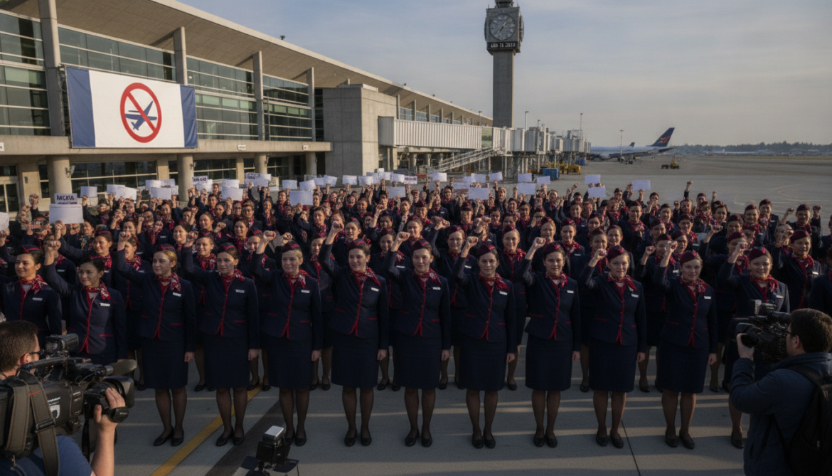 WestJet flight attendants authorize near unanimous strike mandate for August 2