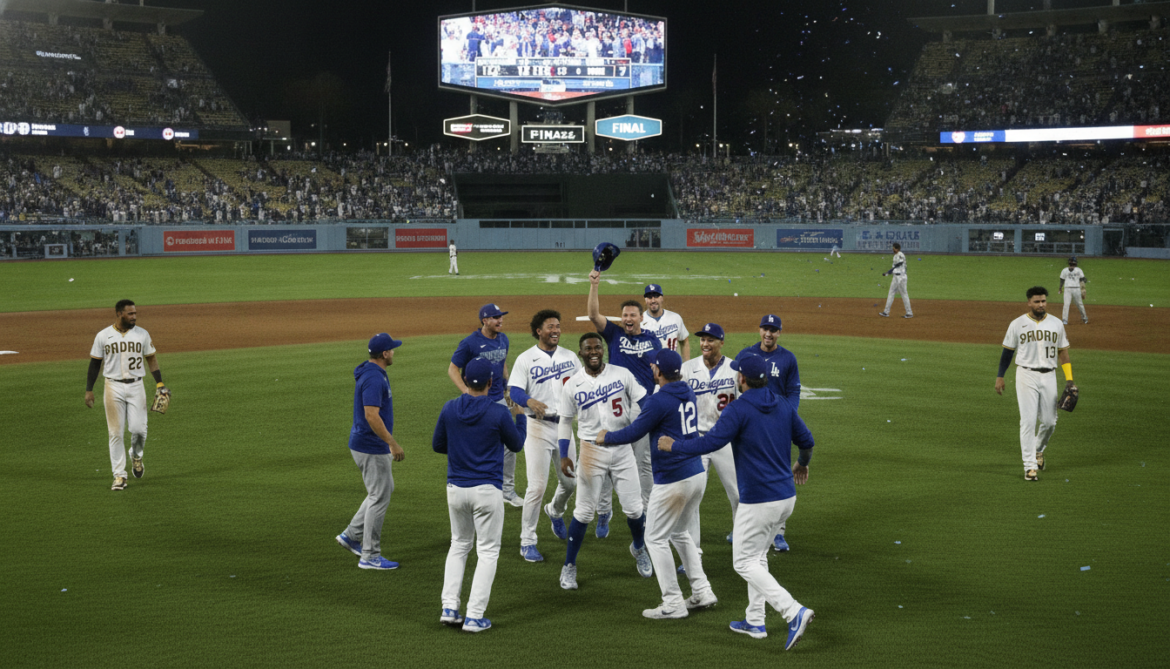 Dodgers defeat Padres 12-7 behind explosive offense in NL West clash