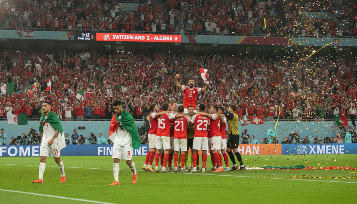 Switzerland reaches World Cup round of 16 by defeating Algeria 2-0