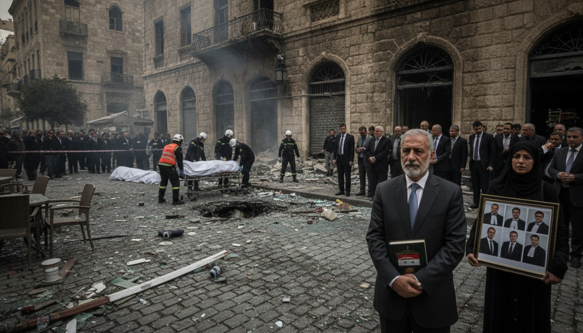 Damascus cafe bombing kills six lawyers as Syrian Bar Association mourns